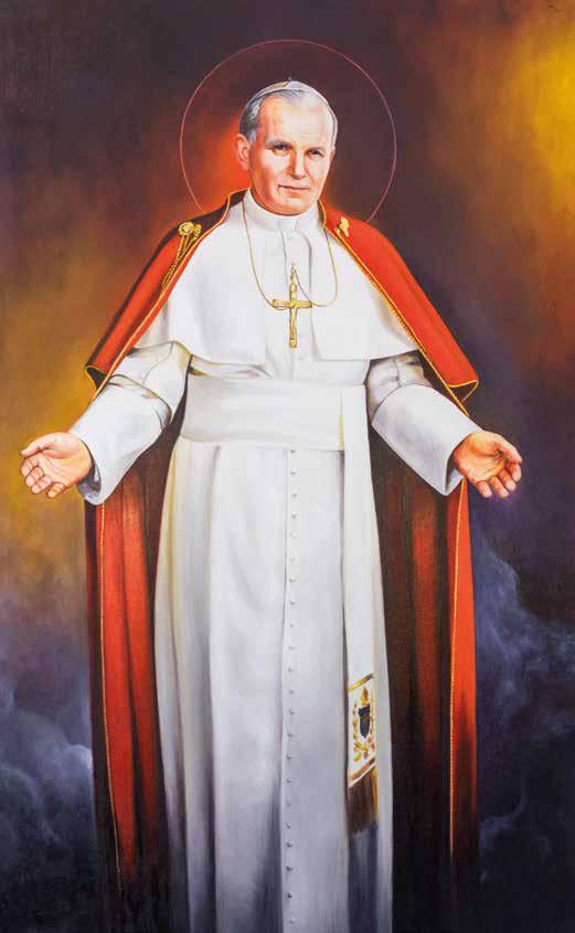 SYN NIEPODLEGŁEJ POLSKI RELIKWIE ŚW. JANA PAWŁA II Karol Wojtyła, późniejszy papież Jan Paweł II, urodził się 18 maja 1920 roku w Wadowicach. Dwa lata po odzyskaniu przez Polskę niepodległości.