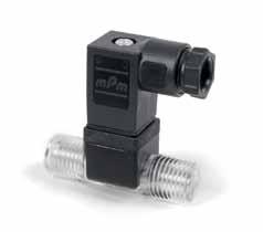 Electromagnetic Przepływomierze turbinowe flow meters Przepływomierz turbinowy VISION 1000 do małych przepływów nieagresywnych cieczy o małej lepkości Dobry stosunek cena/możliwości Kompaktowa