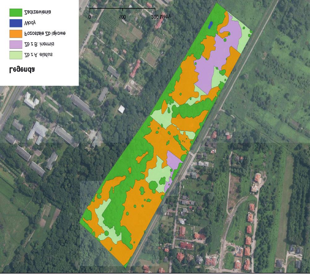 42 Polish Journal of Agronomy, No. 27, 2016 0 100 200 m Legenda; Legend zbiorowiska z; communities with A. elatius zbiorowiska z; communities with B.