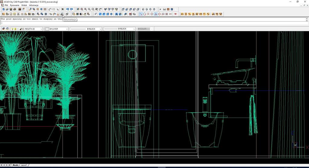 Projekt wykonany w programie CAD Decor Pro 3.