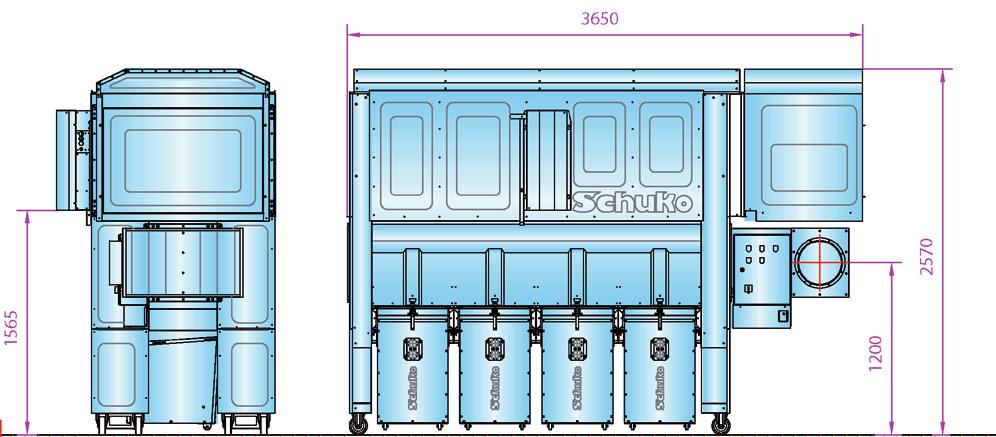 Vacomat 250 XP i 300 XP 750 x 480 Vacomat 250 XP i 300 XP z bocznym przenośnikiem ślimakowym po lewej stronie na potrzeby