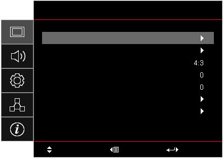 Nawigacja i funkcje menu Projektor posiada wielojęzyczne menu ekranowe (OSD), które umożliwia wykonanie regulacji i zmianę różnych ustawień. Projektor automatycznie wykryje źródło. 1.