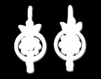 3,16 g, 2 rozety diamentowe, 8 rautów diamentowych; dł.