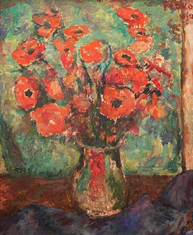 38 Mieczysław Wątorski (1903 1979) Astry olej, płótno, 51 42 cm sygn. p. d.: M.