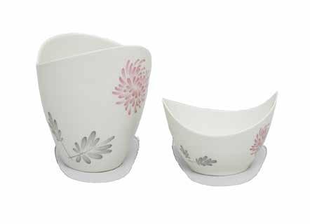 217 Dwa wazoniki Rosenthal, l. 50. XX w. porcelana; wys.