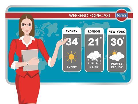 SEGREGATOR karta pracy 23/1 Dzieci czytają tekst o pracy meteorologów, następnie uzupełniają kolumny