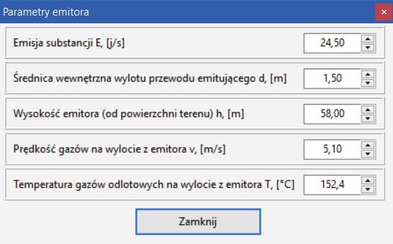 468 Aleksandra Kowalska, Jacek Piekarski Ponadto wprowadzono możliwość ustalenia wartości minimalnej Smin, będącej podstawą generowania wizualizacji symulacji zmian wartości stężenia 1-godzinnego