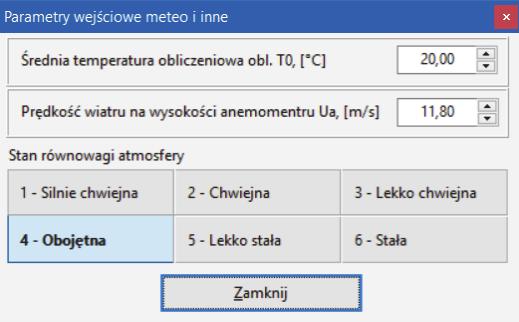 Daje również możliwość wprowadzenia wartości poziomu odniesienia względem osi Z [m] (wartość domyślna Z = 0) rysunek 2. Rys. 3.