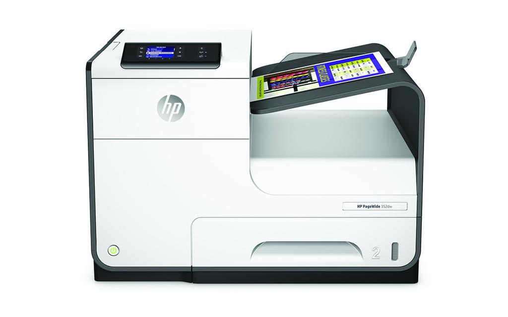Dane techniczne Drukarka HP PageWide 5dw Najszybsza drukarka HP w swojej klasie, zapewniająca wyjątkowe korzyści HP PageWide zapewnia kolorowe
