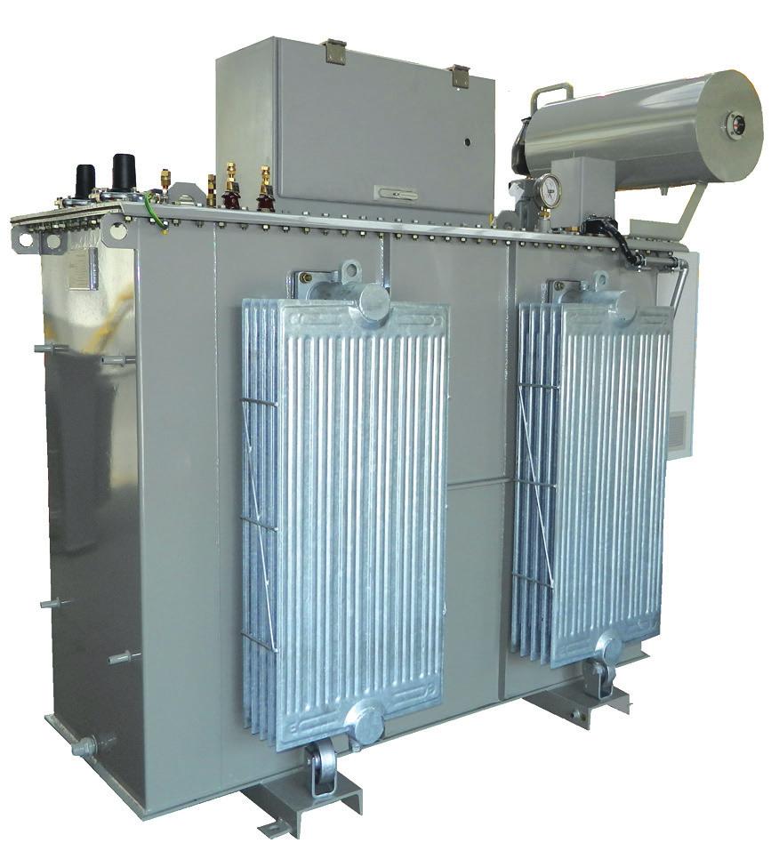 ELEMEMNTY UKŁADU AUTOMATYCZNEJ KMPENSCJI MOCY BIERNEJ (dla napięcia znamionowego sieci 15kV opcja 20kV) DŁAWIK GASZĄCY OLEJOWY REGULOWANY SZCZELINOWY BDGORs Budowa: RDZEŃ niskostratna blacha