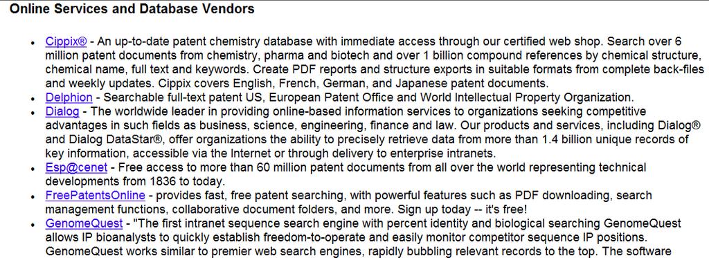 Patent Information Users Group www.piug.