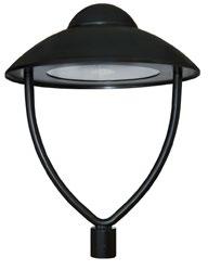 KRIFF BKL LED Blacha aluminiowa malowana proszkowo Stopień szczelności IP65 Klasa ochronności Klasa I Montaż na słupie Ø60 mm Zastosowanie: tereny miejskie parki, chodniki, ulice o niskim natężeniu