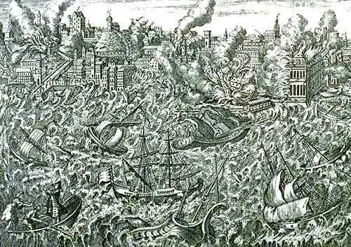 Najbardziej katastrofalne trzęsienia ziemi Lizbona 1755 r.