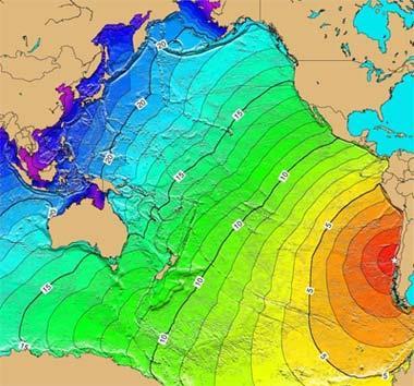 Chile 1960 M = 9,5 Epicentrum wstrząsu znajdowało się w okolicach miasta Valdivia, 700 km na południe od stolicy Santiago de Chile