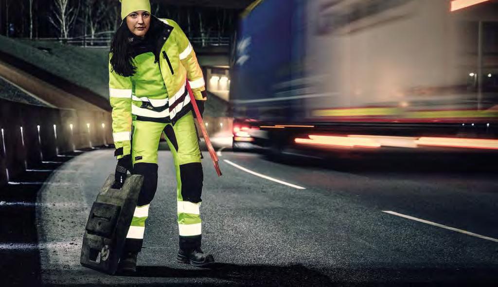Widoczność i bezpieczeństwo 1137 Kurtka Odblaskowa Ocieplana AllroundWork 37.5 - damska, EN 20471/2/3 6639 Spodnie Odblaskowe Ocieplane AllroundWork+ 37.