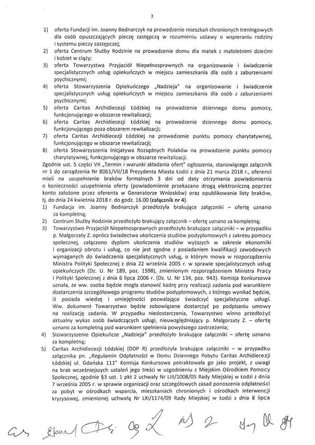 3 1) oferta Fundacji im.