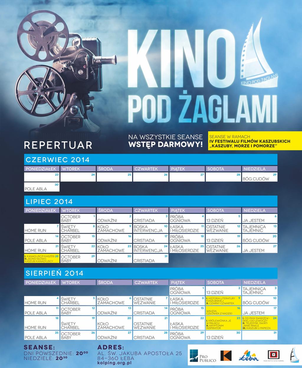 Kino Rybak w Łebie zaprasza na filmy 2D w jakości cyfrowej w systemie