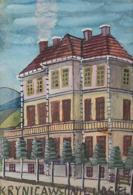 karton, 20,5 x 14 cm (w świetle oprawy) u dołu napis: