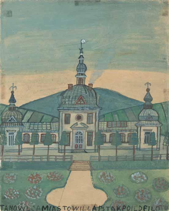 NIKIFOR MALOWAŁ TYLKO TO, CO BYŁO GODNE MALOWANIA, JEDNAK NAJBARDZIEJ FASCYNOWAŁA GO ZAWSZE ARCHITEKTURA.