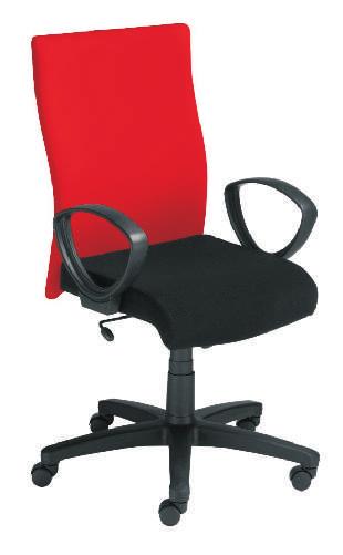 komfortowe siedzisko i ergonomicznie wyprofilowane wysokie oparcie - oparcie i siedzisko tapicerowane po³¹czeniem tkaniny siatkowej i imitacji skóry oraz tkaniny w kolorze m - mo liwoœæ swobodnego