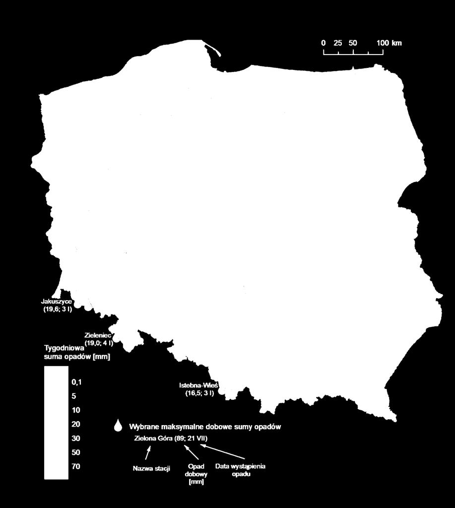 maksymalne dobowe sumy opadów