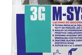 system umożliwia precyzyjny montaż płyt g-k na bardzo nierównych lub spękanych wyprawach tynkarskich, w miejscach występowania uskoków ścian, itp.