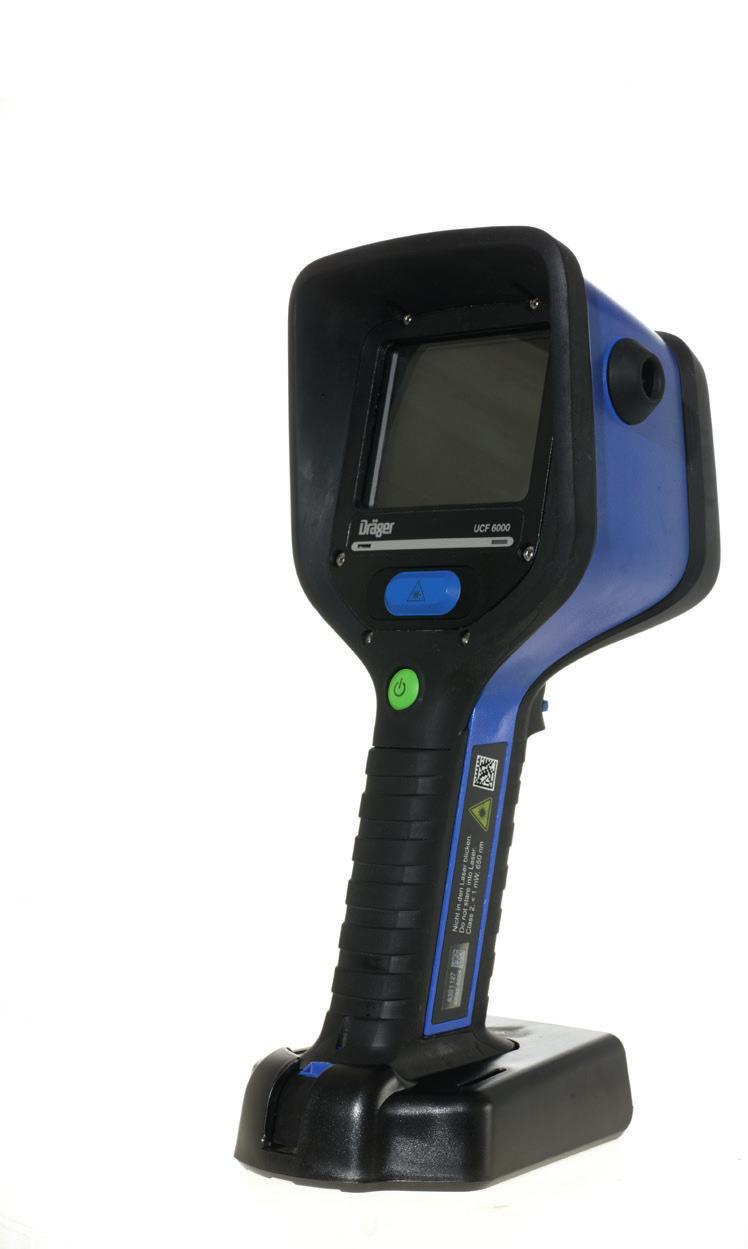 Dräger UCF 6000 Kamery termowizyjne Prosta w użyciu, obsługiwana jedną ręką kamera, daje wspaniałej jakości obraz nawet w najbardziej