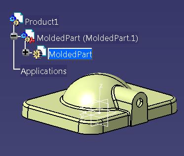 Przygotowanie Produktu 1. Utwórz nowy folder o nazwie Core & Cavity Design i zapisz w nim plik CCDmodel CATIA Part 2.