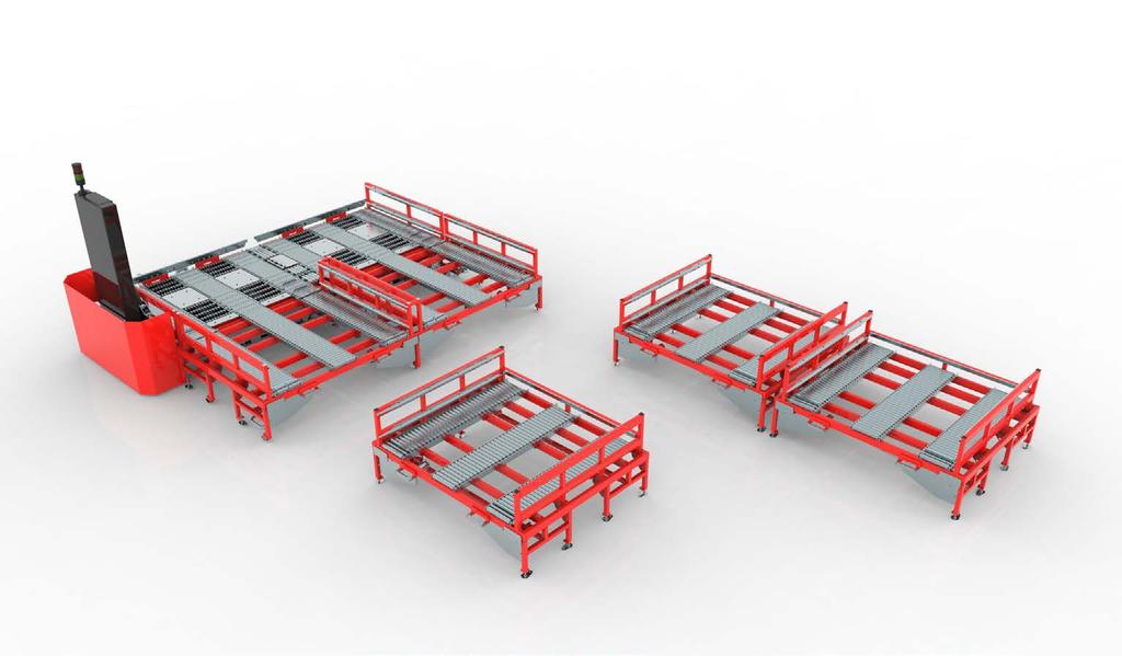 EFS SYSTEM FEATURES ZALETY SYSTEMU EFS DIFFERENT TYPES OF WORKING STATIONS STACJE ROBOCZE RÓŻNYCH TYPÓW EFS has different variants of working stations cooperating