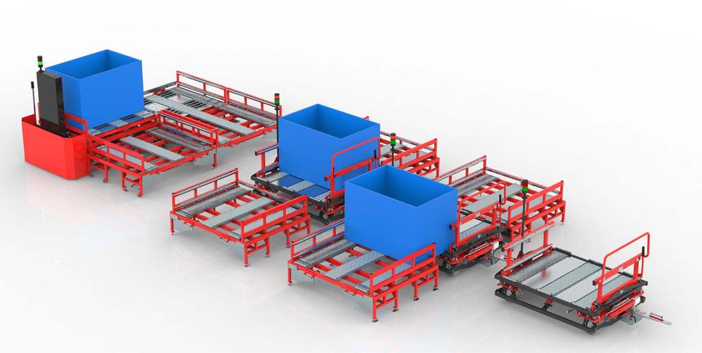 EFS TRANSPORT SYSTEM SYSTEM TRANSPORTOWY EFS EASY FLOW SYSTEM is an unique intralogistics transportation system that allows to handle heavy loads ecluding the need to use the ecessive power of the