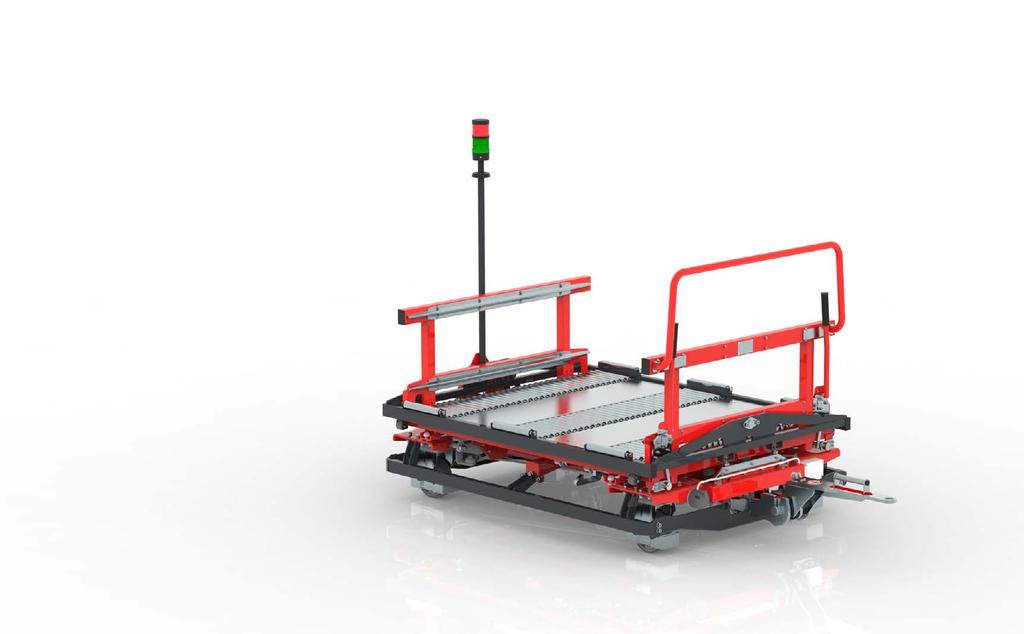 EFS SYSTEM FEATURES ZALETY SYSTEMU EFS TRANSPORT OF HEAVY LOADS TRANSPORT CIĘŻKICH OPAKOWAŃ The EFS allows for a smooth handling of containers of significant weight.