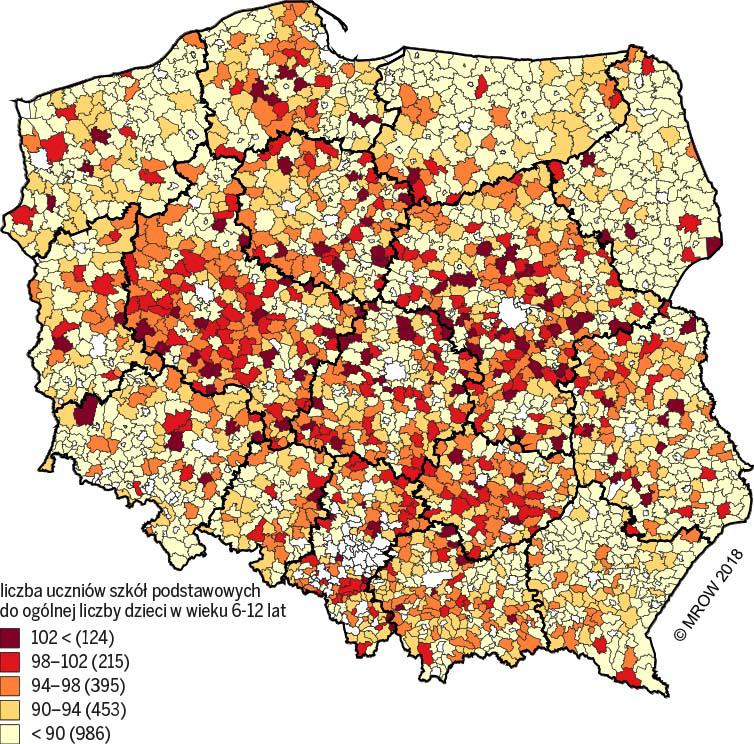 Rozdział III. Składowe rozwoju społeczno-gospodarczego poziom i dynamika zmian Rysunek III.59.