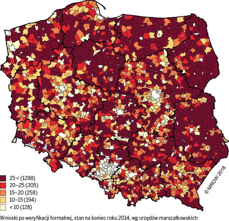 Rozdział III. Składowe rozwoju społeczno-gospodarczego poziom i dynamika zmian Rysunek III.72.