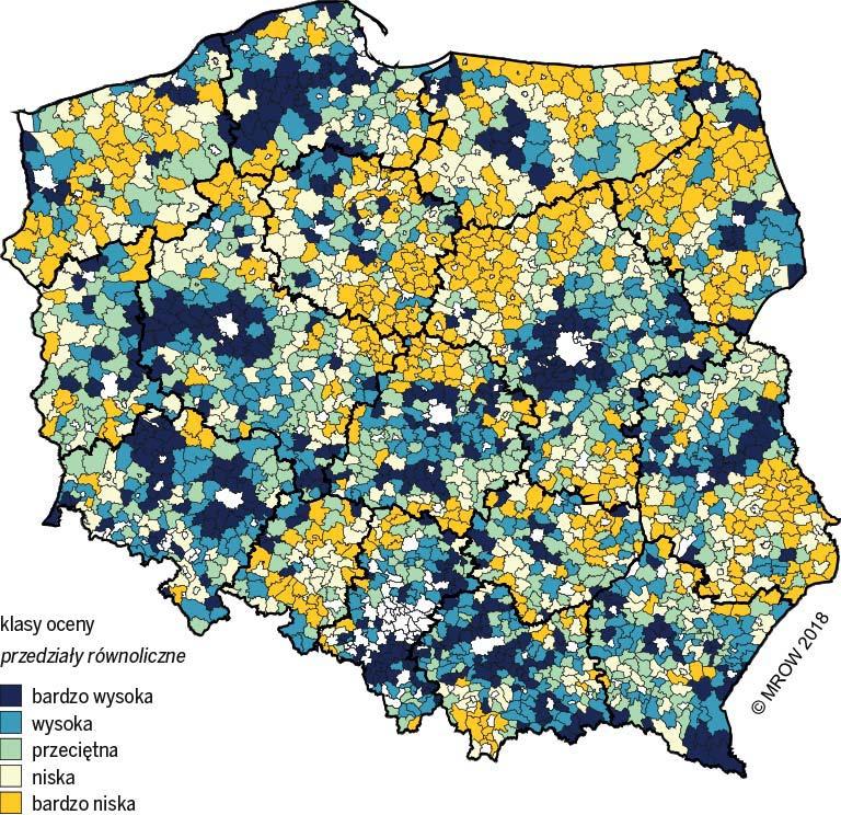 Rozdział III. Składowe rozwoju społeczno-gospodarczego poziom i dynamika zmian Rysunek III.73.