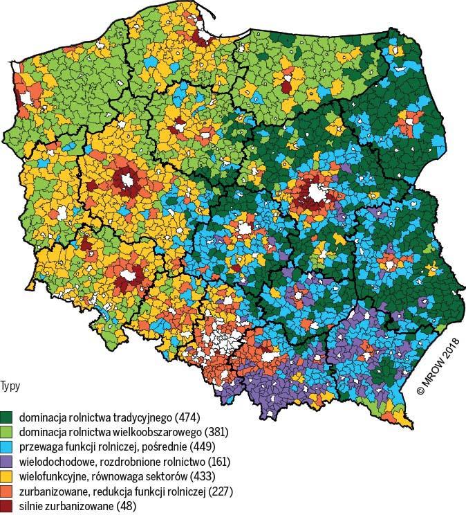 Rozdział V. Typologiczne zróżnicowanie struktur społeczno-gospodarczych... Rysunek V.2.