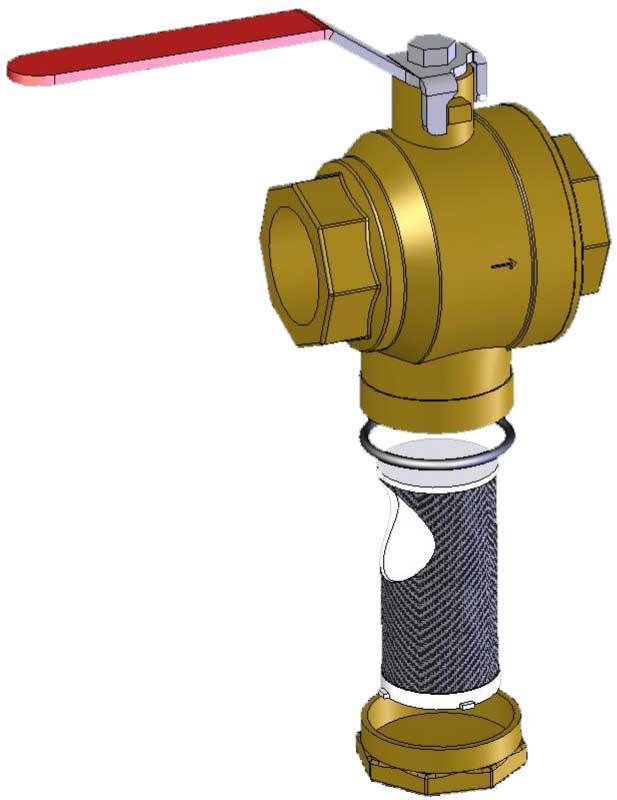 7.6 Czyszczenie filtrów obiegu grzewczego i obiegu dolnego źródła N N N Pompę ciepła należy wyłączyć za pomocą wyłącznika serwisowego przed rozpoczęciem czyszczenia.