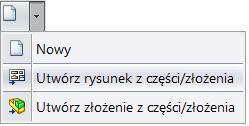 Rysunek 4.17. Rozpoczęcie tworzenia rysunku Poniżej (rysunek 4.18) wybrano standardowy rozmiar arkusza i format A3.