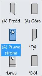 Bieżący widok to taki, jaki był ustawiony w module Część w chwili wywoływania polecenia Utwórz rysunek.