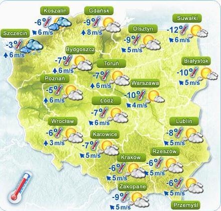 Polski Prognoza pogody dla