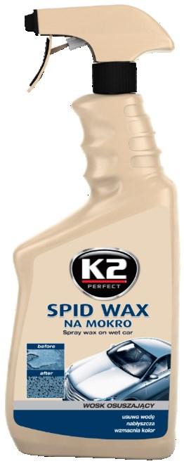OPIS PRODUKTU K2 SPID WAX - jest to syntetyczny wosk osuszający, który służy do osuszania oraz zabezpieczenia lakieru.