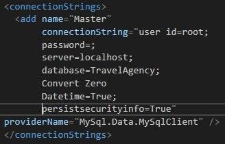 Konfiguracja połączenia z bazą danych w Entity Framework Przykład 6. Fragment widokupojedynczej kolumny z hiperłączem dla ASP.