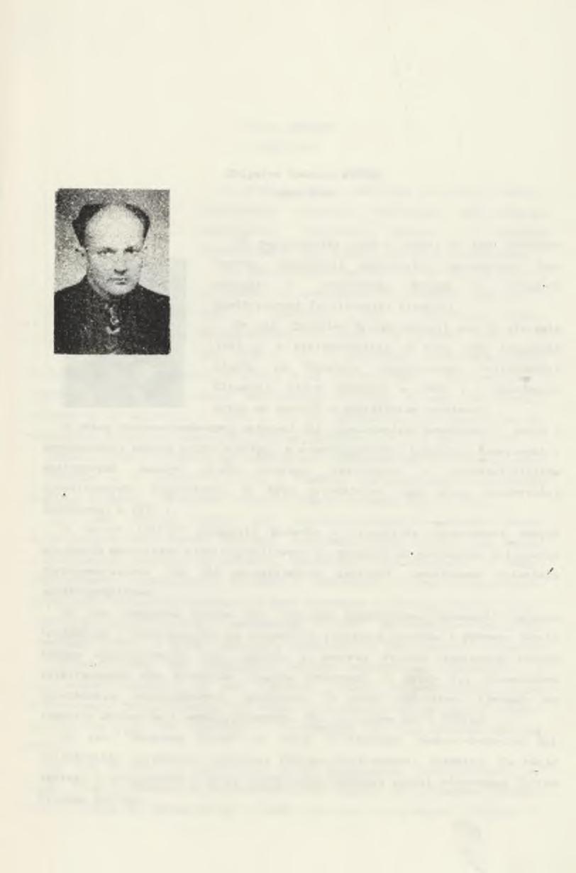 Marian KOLMER 1912-1990 21 grudnia 1990 r. zmarł mgr inż.