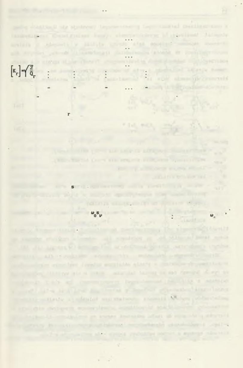 Model matematyczny Indukcyjnego. 11* oraz: cos 0 cos a r cos 2a r cos (Qr-l)a -sin 0 -sin a r -sin 2a r. -sin (Qr-l)a cos 0 cos 2a r cos 4a r cos 2(Qr-l)ar sin 0 -sin 2ar -sin 4a r.