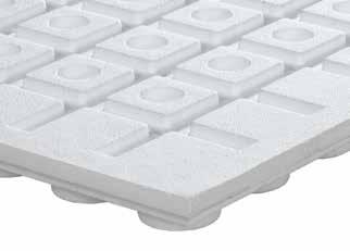 elementu 50 mm 75 mm Ciężar powierzchniowy ok. 0, kg/m² ok. 0,95 kg/m² Zdolność gromadz. wody ok. 10,1 l/m² ok. 21,5 l/m² Wytrzymałość na ścisk. ok. 25 kn/m² ok.