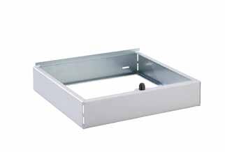 1005 Element nasadowy 100 aluminium 250 x 250 mm Wysokość 100 mm Kolor białe aluminium Ciężar 450 g Numer artykułu