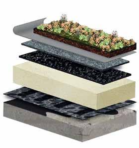 systemy dachowe Sopranature SYSTEM TUNDRA LIGHT ekstensywny bardzo lekki Podobnie jak system TUNDRA MATA, proponowane rozwiązanie opiera się na macie wegetacyjnej składającej się głównie z różnych