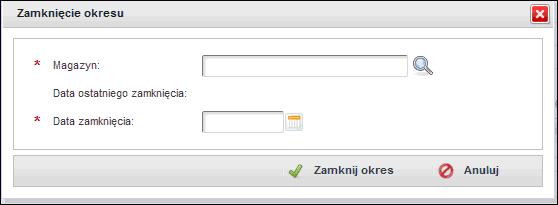 4.5 Kartoteka dokumentów Przykład 4.9 Przykład 4.10 komunikat: Nie można zamknąć okresu, w którym pozostały niezatwierdzone dokumenty obrotowe.