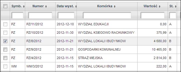 4 KARTA KATALOGOWA MATERIAŁU Przykład 4.26 Przykład 4.27 dany dokument w Kartotece dokumentów a następnie uruchomić przycisk edycja.