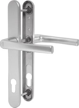 Roto Jive Komplet klamek do drzwi wejściowych z wąskim szyldem (klamka / klamka) Skrzydło drzwi 56-70 mm, szyld 30 x 245 mm 5.1.