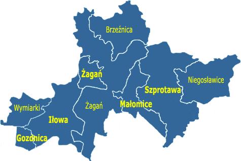 pl/ RYCINA 2: Podział administracyjny powiatu żagańskiego. pl/ 1. 3.